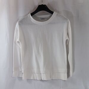 Frette White Long Sleeve Top Women's Size Small White